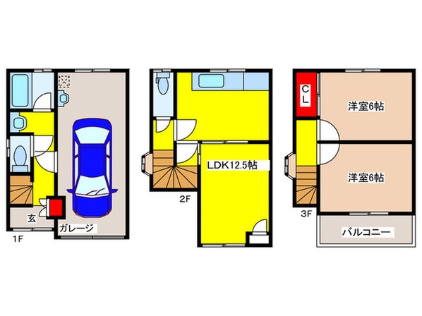 池島町3丁目戸建の物件間取画像